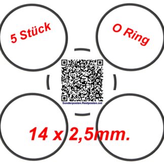 14 x 2,5 mm. 14x2,5mm. O Ring 5St. NEU NT3179 NT 3179 (4)